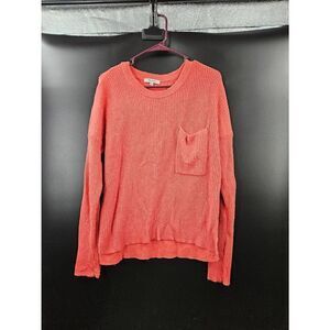 madewell thompson sweater red pocket